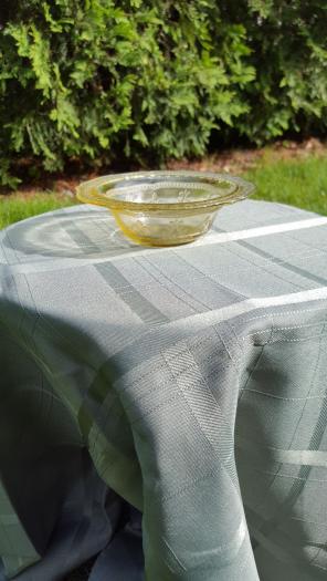 Federal Glass Madrid Berry Bowl yellow