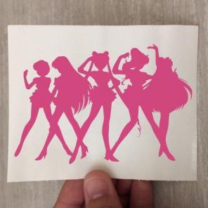 Sailor Moon Inner Team Vinyl Decal