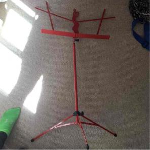 Orange Music Stand w/ Bag