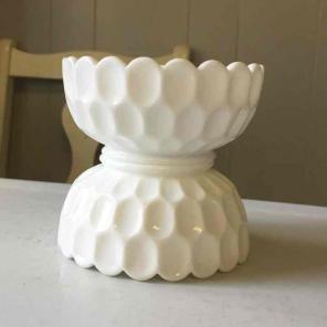 Milk Glass candle holders