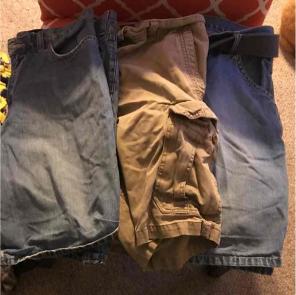 Old Navy jean and khaki size 34 shorts