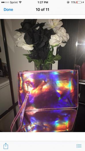 Holographic Unicorn Clutch