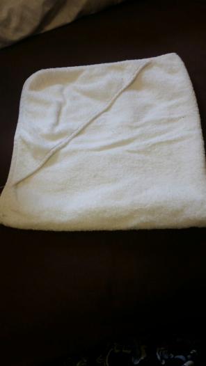 White baby towel