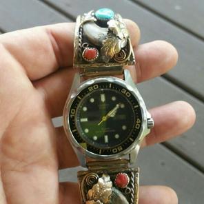 12k Sterling Robert Charlie Navajo Watch