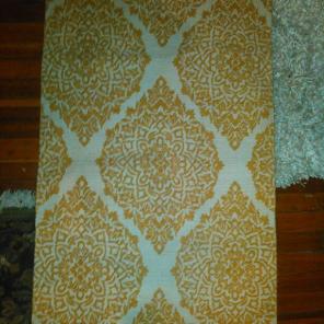 Free ship 100% cotton rug from india