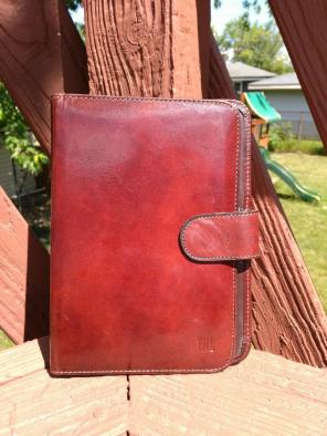 Bosca Vintage Mahogany Leather Planner