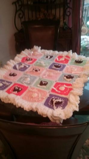 Hand Made unisex Crochet Blanket