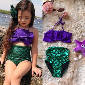 Girls Mermaid Bikini, Girls Bathing Suit