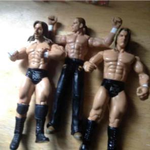 Wwe figures Shawn and hhhh