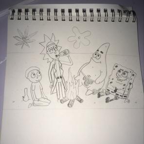 Rick & Morty/Spongebob Sketch