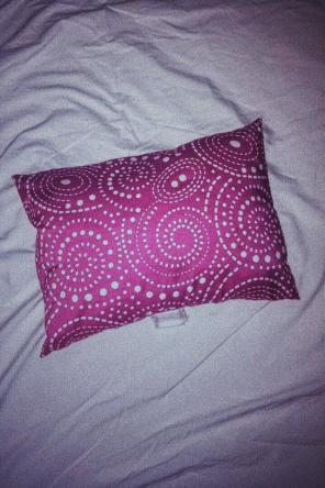 Pink Polka-dot Print Pillow