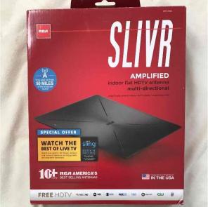RCA Indoor Flat HDTV Antenna Slivr