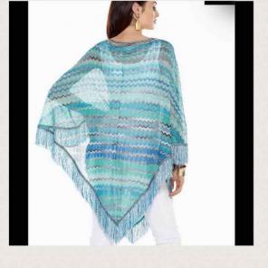 NWT Women's sz Large/xl Chico's poncho