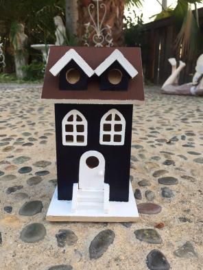 Hand Painted Bird House/Decoration