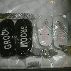 Bride & Groom Flip Flops