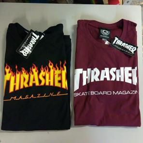 Thrasher Black Flames & Burgundy Bundle