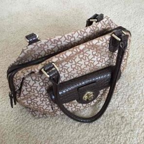 DKNY Brown & Gold purse