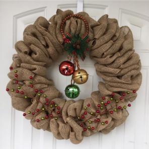 Christmas Burlap Wreath