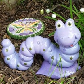 Ceramic caterpillars