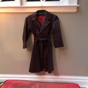 VINTAGE Women's Leather Trench Coat