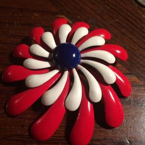 Red, White & Blue VTG Brooch