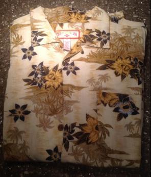 Caribbean Joe Hawaiian Print Shirt XL