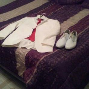 Red and White men's Tuxedo