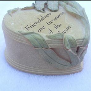 Vintage, Heart Shaped Trinket Box