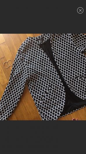 Oversized H&M polka dot jacket