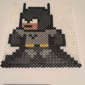 Batman perler bead coaster