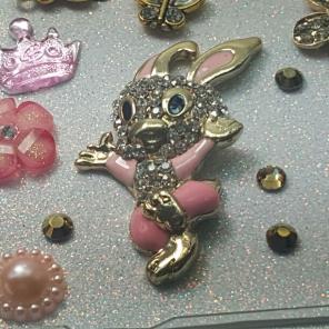 Bunny hop pink deco set