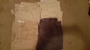 4 khaki pants