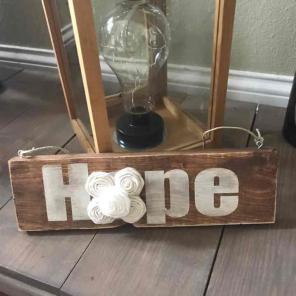 Handmade Hope Rustic Decor