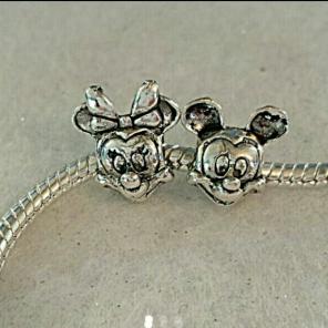 minnie and mickey disney charms 925 .