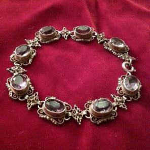 Antique amethyst bracelet :)