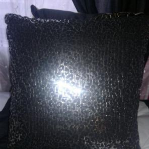 Juicy Couture sequin pillow