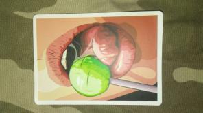 Licking Decal Sticker
