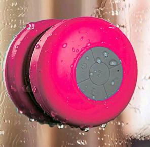 Pink Bluetooth Waterproof Speaker
