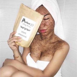 Organic body scrub acne scars cellulite