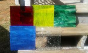 Unique Stained Glass 5-12"x12" sheets