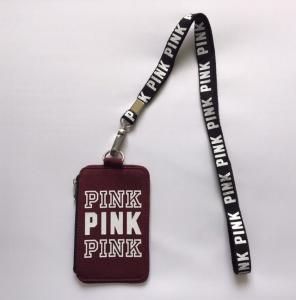 ❤️New VS Pink Maroon ID/Wallet Lanyard