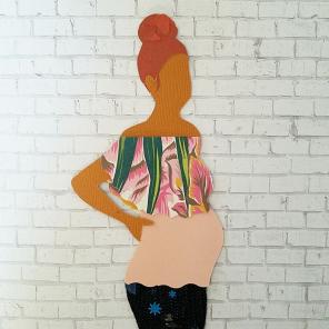 Paper portrait illustration