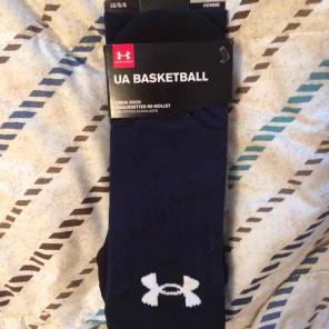Under Armour Navy Blue Basketball Socks