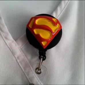 Superman ID Badge Nurse RN Teacher MD MA