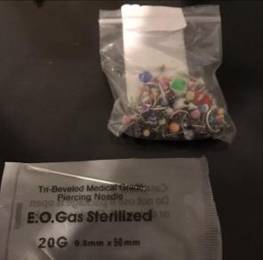Sterile Piercing Needle Body Jewelry 20g