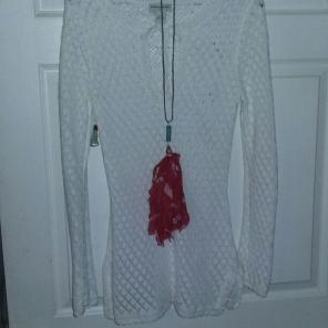 Classic crochet coverup banana Republic