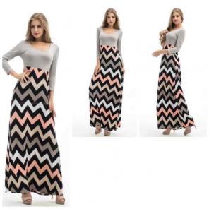 Size XLarge - Chevron Stripe Maxi Dress