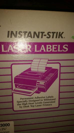 600 blank adhesive labels