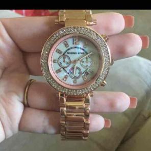 Rose gold tone MK Watch