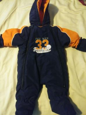 Peewee football snow suit 3-6M